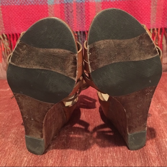 Frye “Rain” Strappy Brown Leather Sandal Sz 6.5 - Picture 6 of 8